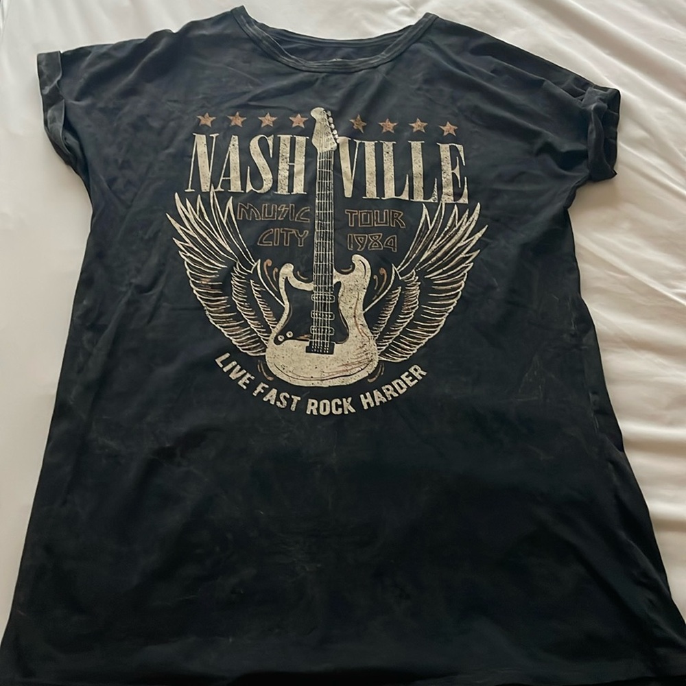 Nashville mineral washed T-shirt dress
